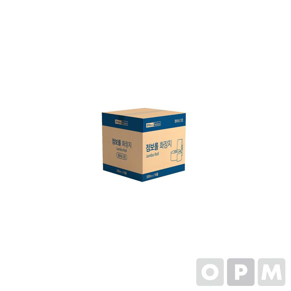 O-F 점보롤(2겹/300mX4롤X4팩(16롤)/박스)