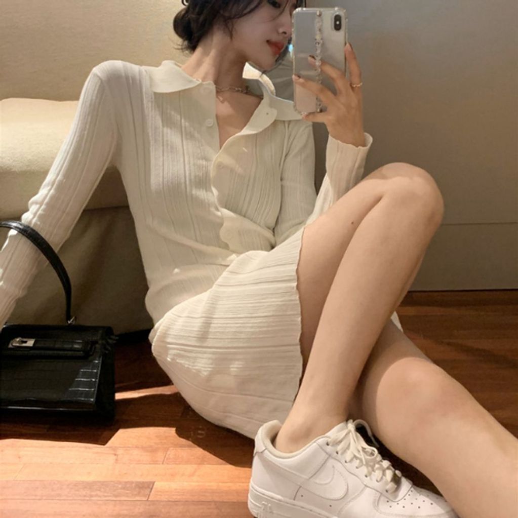 청순 하객복 카라 데이트복 화이트원피스 원피스