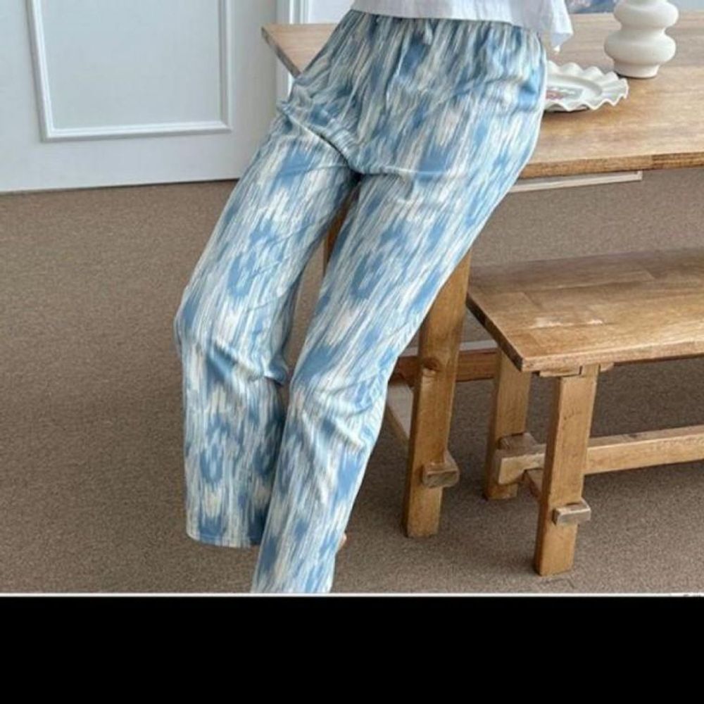 와이드 팬츠 여자 통바지 데일리 물나염 클래식 바지