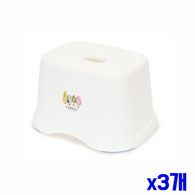 플라스틱의자 목욕 의자 미끄러지지 않는 x3개 사각