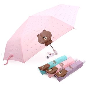 아이티알,NE 브라운앤프렌즈 안전한 자동 55 하트도트 우산 (선택)