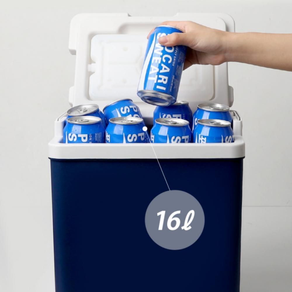 휴대용 야외 캠핑 피크닉 낚시 여행 아이스박스 16L