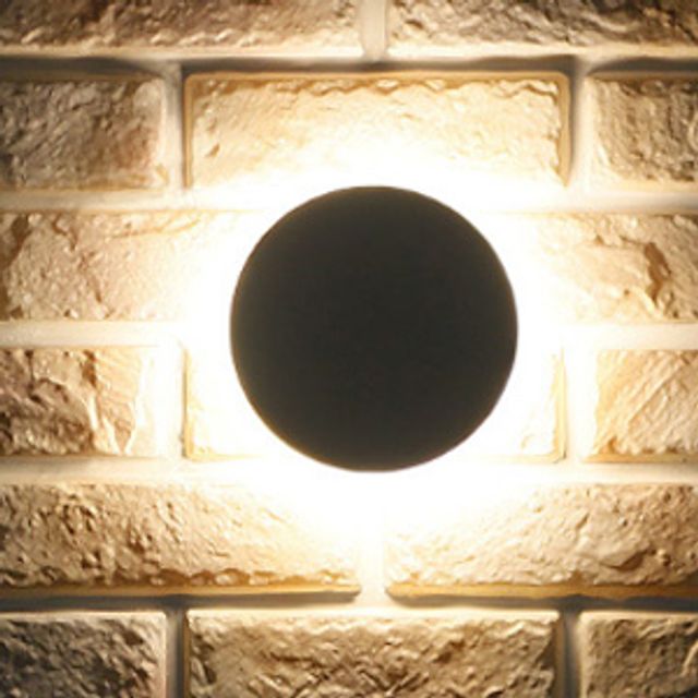 인테리어 LED 9W 원형 외부벽등 현관 정원 실외조명