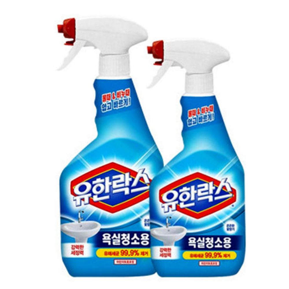 유한락스 욕실 주방 곰팡이 제거제 600ml 2개 세트