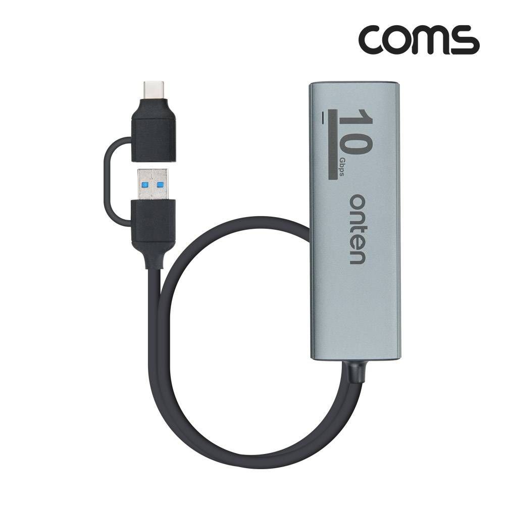 4 IN 2 꼬리물기 허브 4포트 USB Type C Gen2 10Gbps