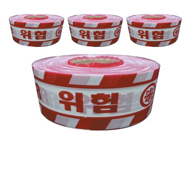 20cm X 250M 안전제일을 알리는 위험 테이프 X 4개입