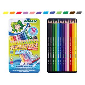 아이티알,NE 졸리 아쿠아 수채 색연필 12색 수용성 나무 목색연필