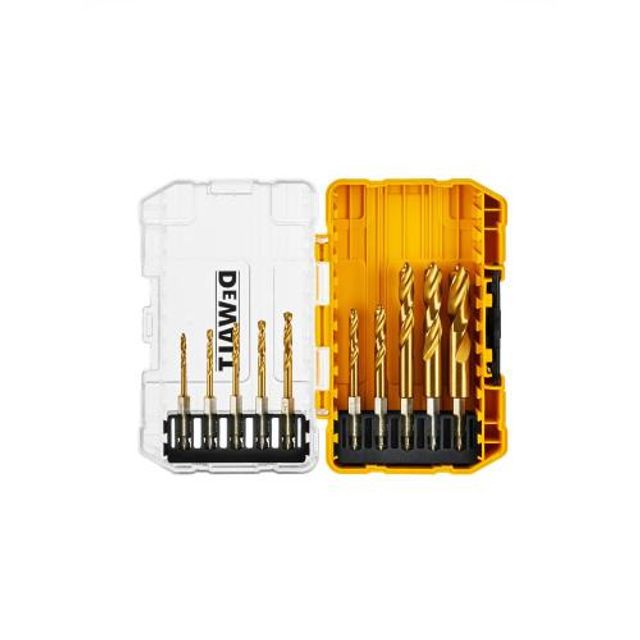 디월트AC 드릴비트세트 DT50050 (10PCS)-티타늄철공