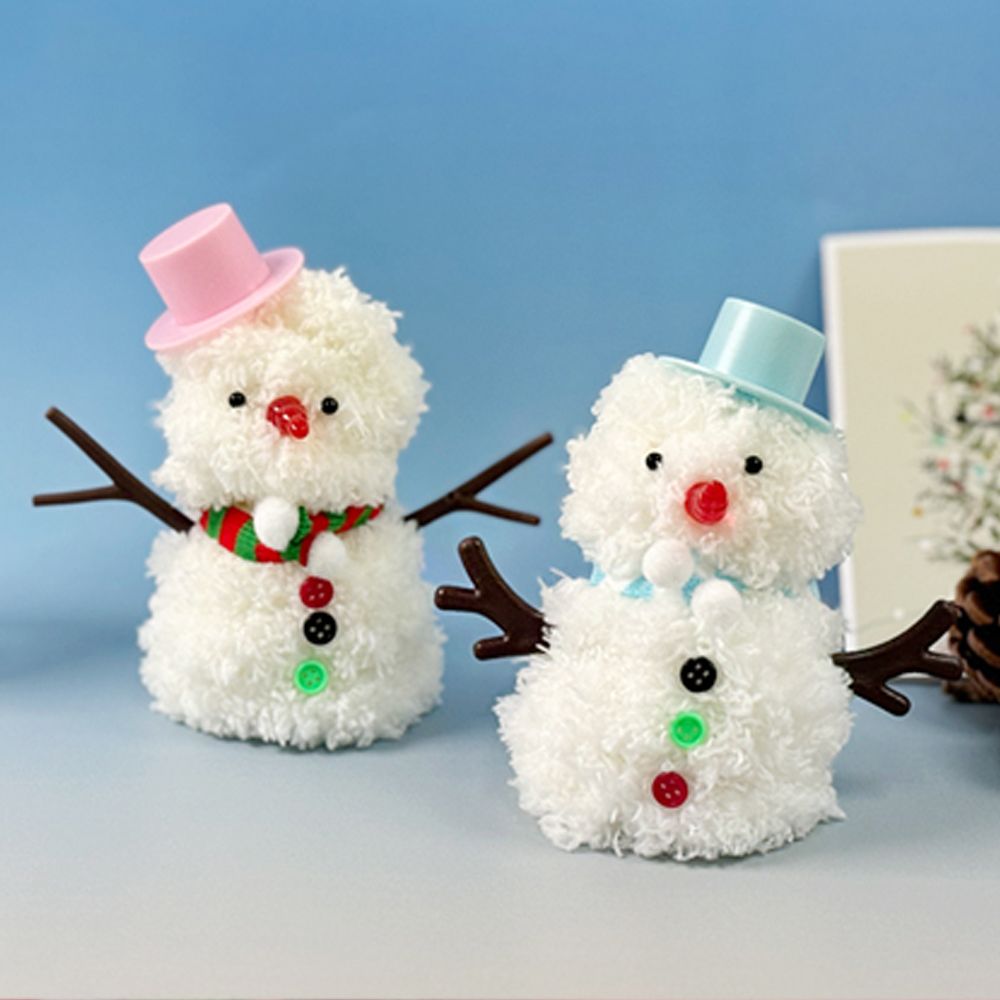 눈사람 모루 인형 키링 만들기