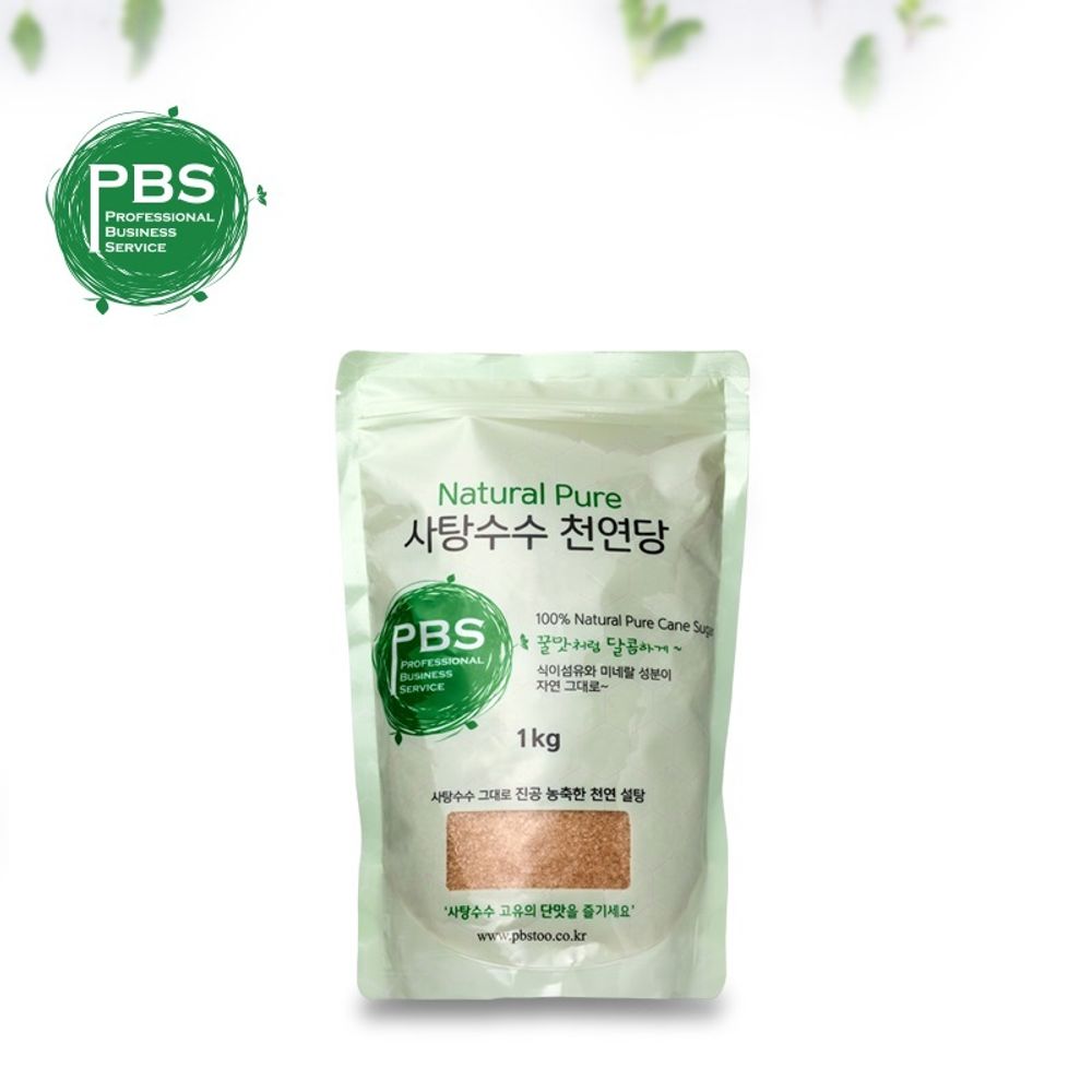 PBS비정제사탕수수천연당 1kg 3개