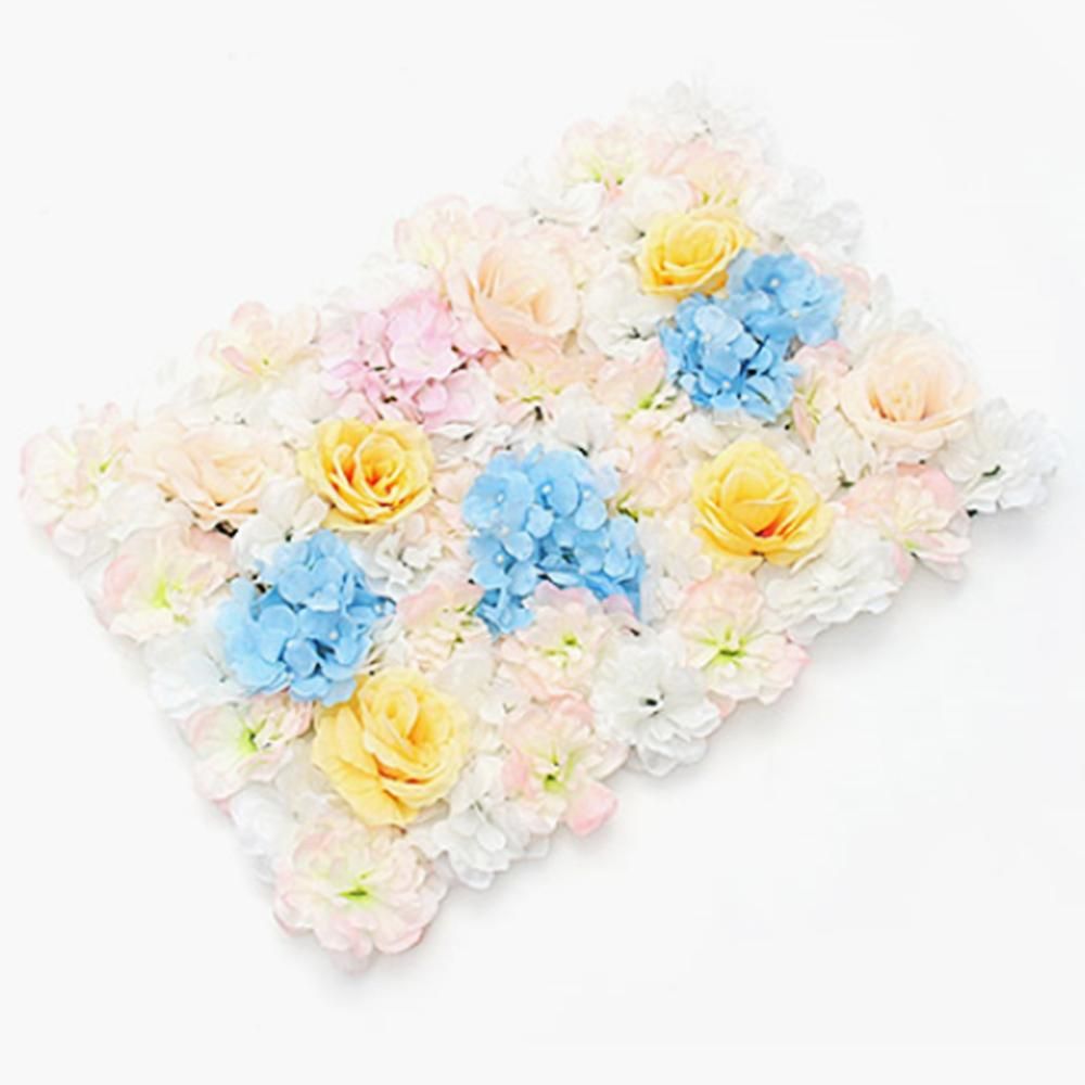 조화꽃 벽 장식 60x40cm 베란다 파티 카페 인조