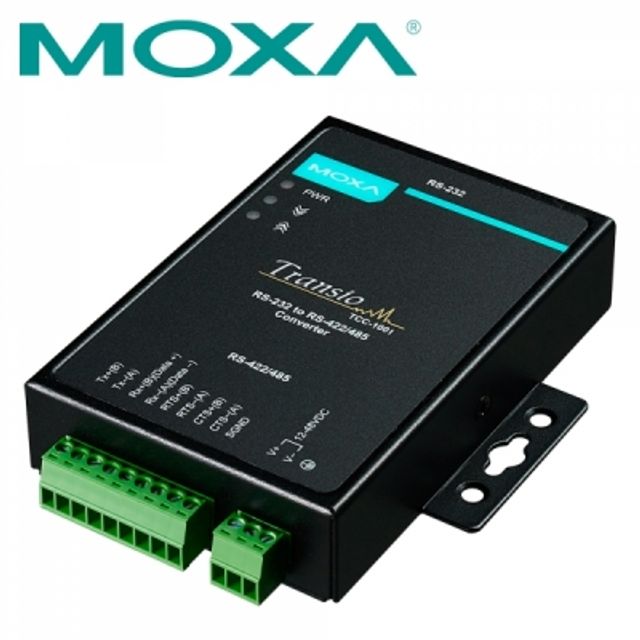 MOXA TCC-100I RS232 to RS422/485 아이솔레이션 컨