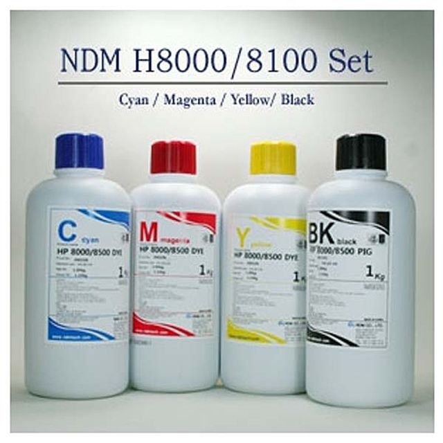 NDM잉크 HP 8000 8100 8600 6100 6600 1KG 4색 세트