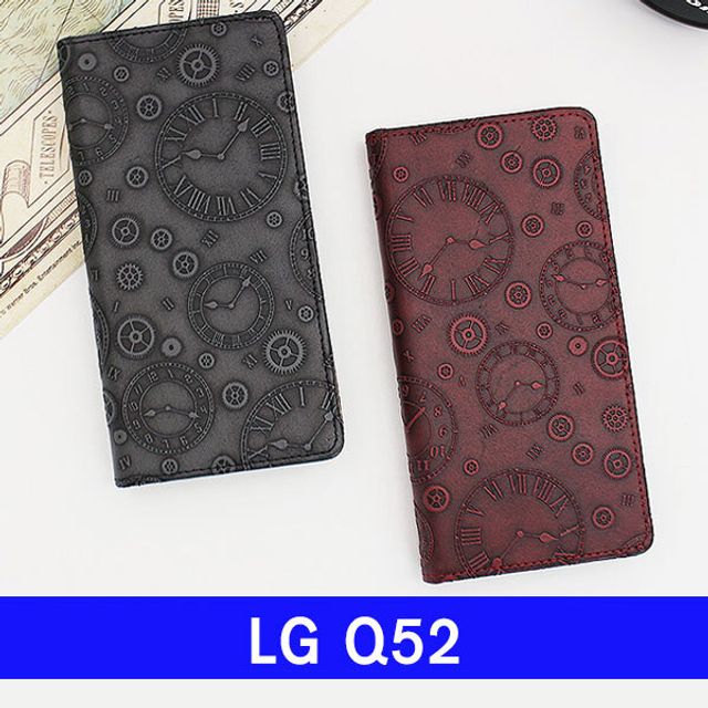 LG Q52 천연가죽 time플립 Q520 케이스