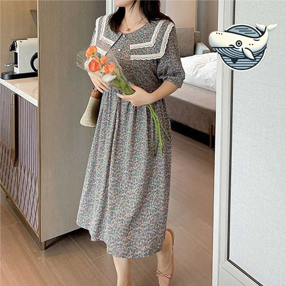 여성 캐주얼 플라워 원피스 통기성 좋은 여름
