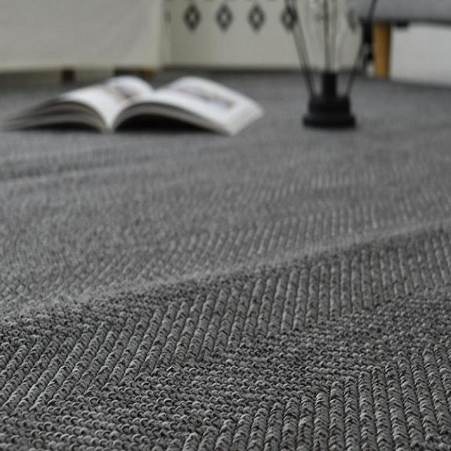 슈마켓 자가드 헤링본 카페트 러그 차콜150X200