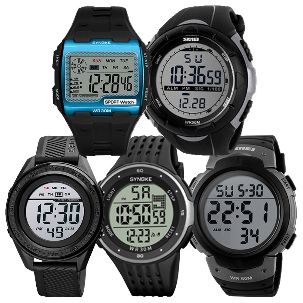 군인 행군 스포츠 런닝 조깅 남자 디지털 손목 시계