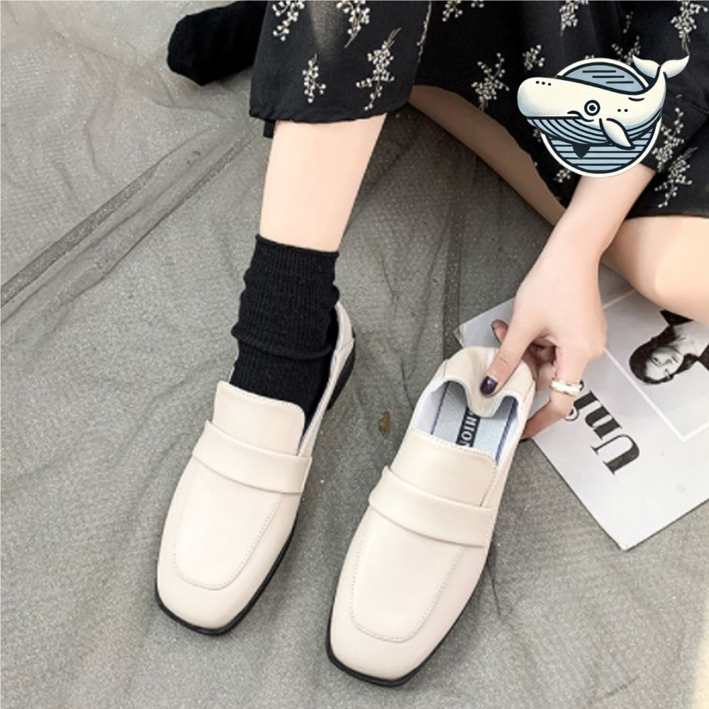 아이보리 로퍼 단화 여성 발편한 데일리 슈즈