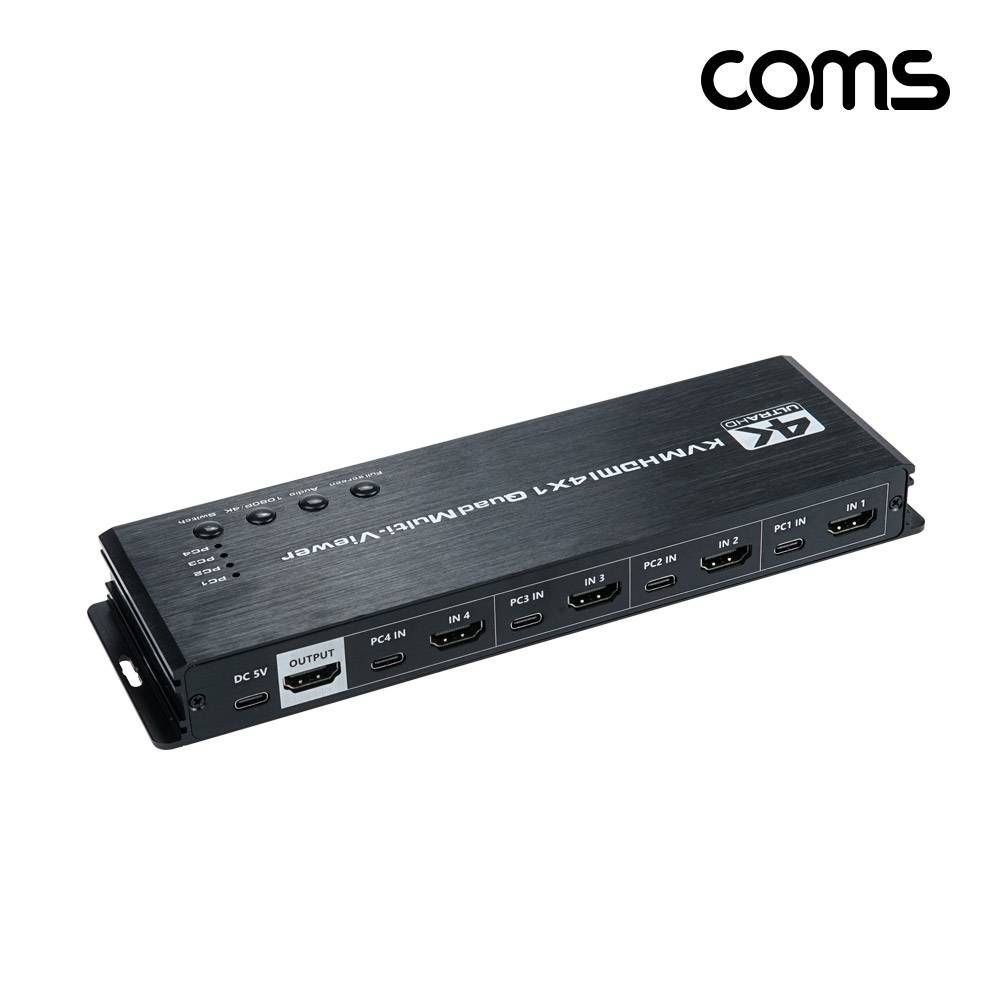 Coms HDMI 화면 분할기 KVM 선택기 멀티 4K30hz