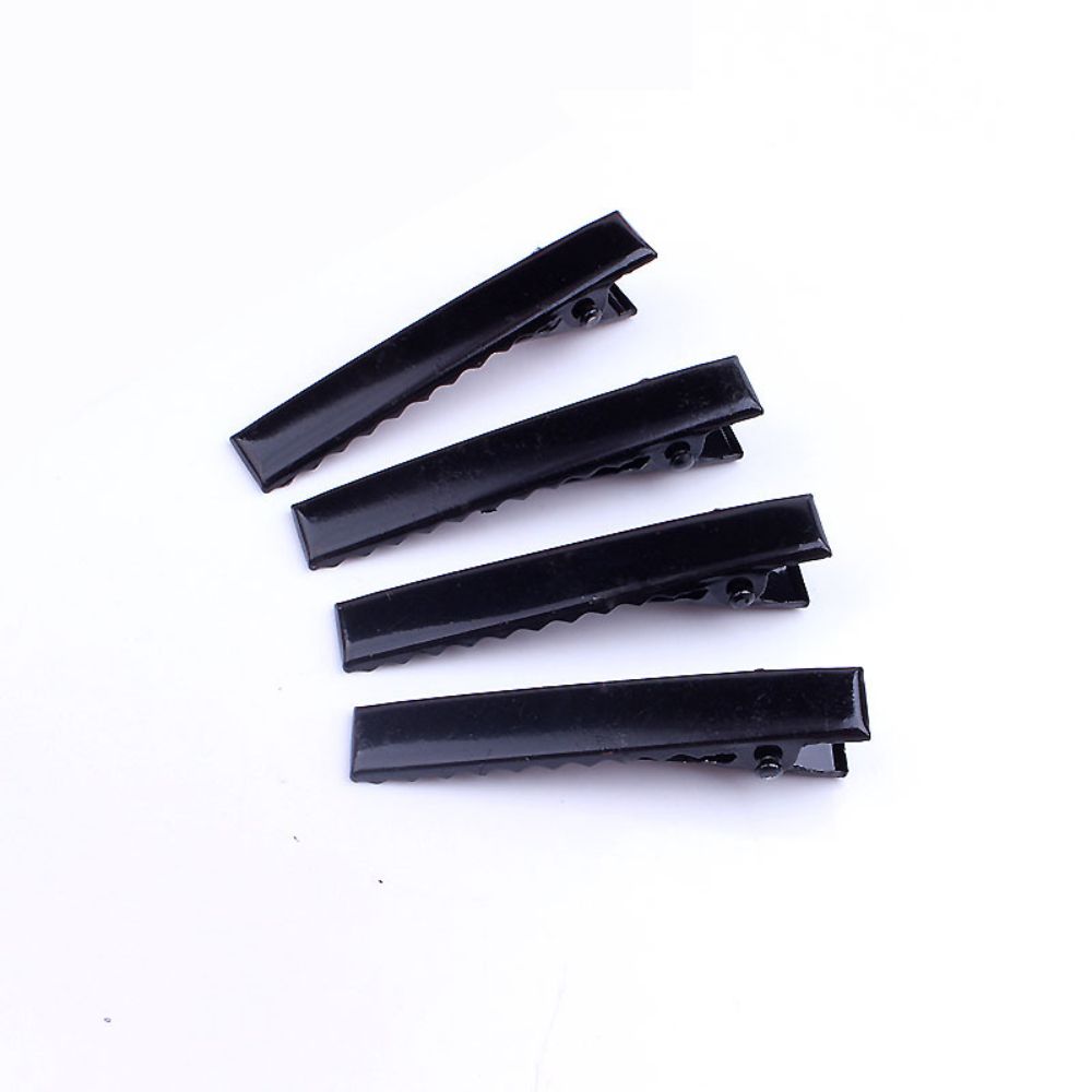 메탈 집게핀 헤어핀 부자재 블랙 5.5cm