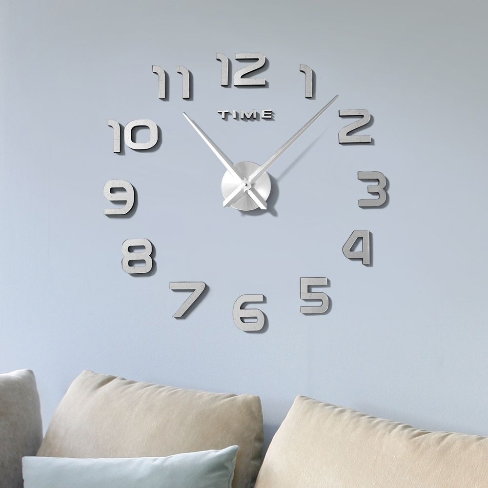 숫자 인테리어 벽시계/무소음 벽걸이시계 DIY벽시계