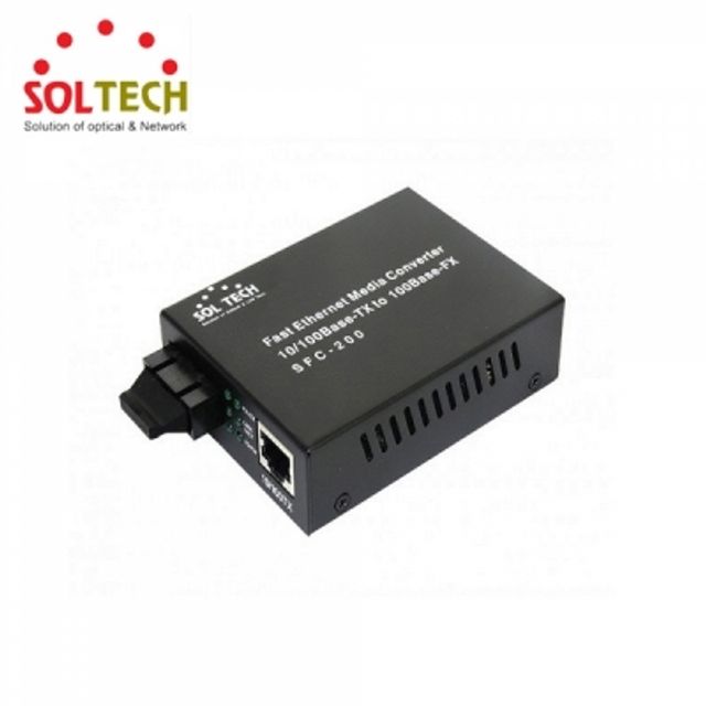 SOLTECH SFC200-SCSW/AI (100Mbps/SC/싱글)