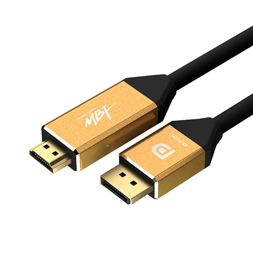 엠비에프 4K 골드메탈 Displayport to HDMI 케이블 5M