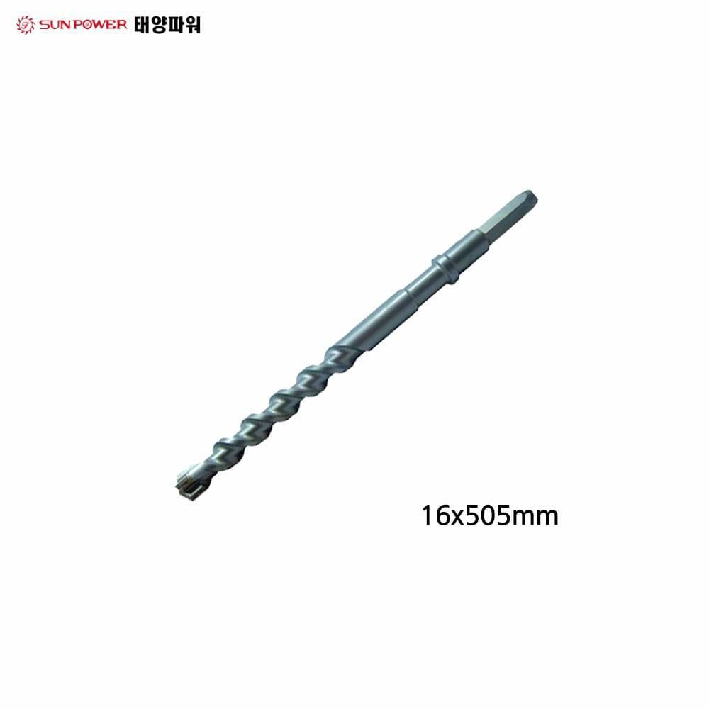 파워 육각햄머드릴비트 4날 16x505mm