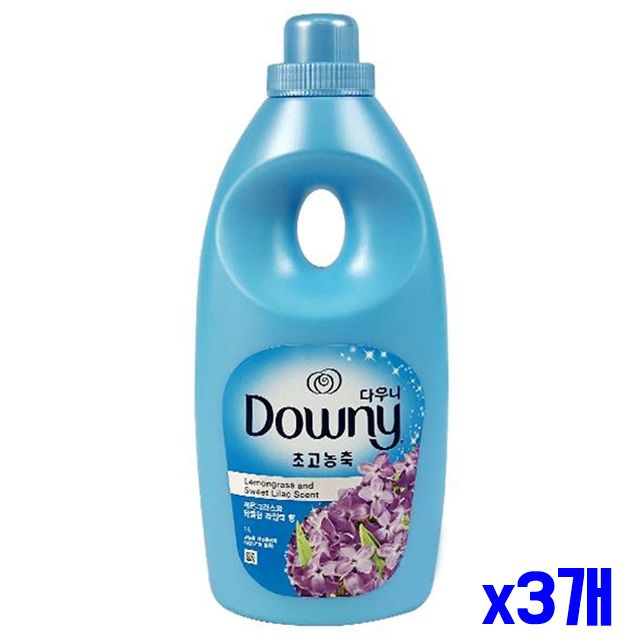 1L x3개 섬유유연제 라일락향 고농축 레몬그라스 섬유