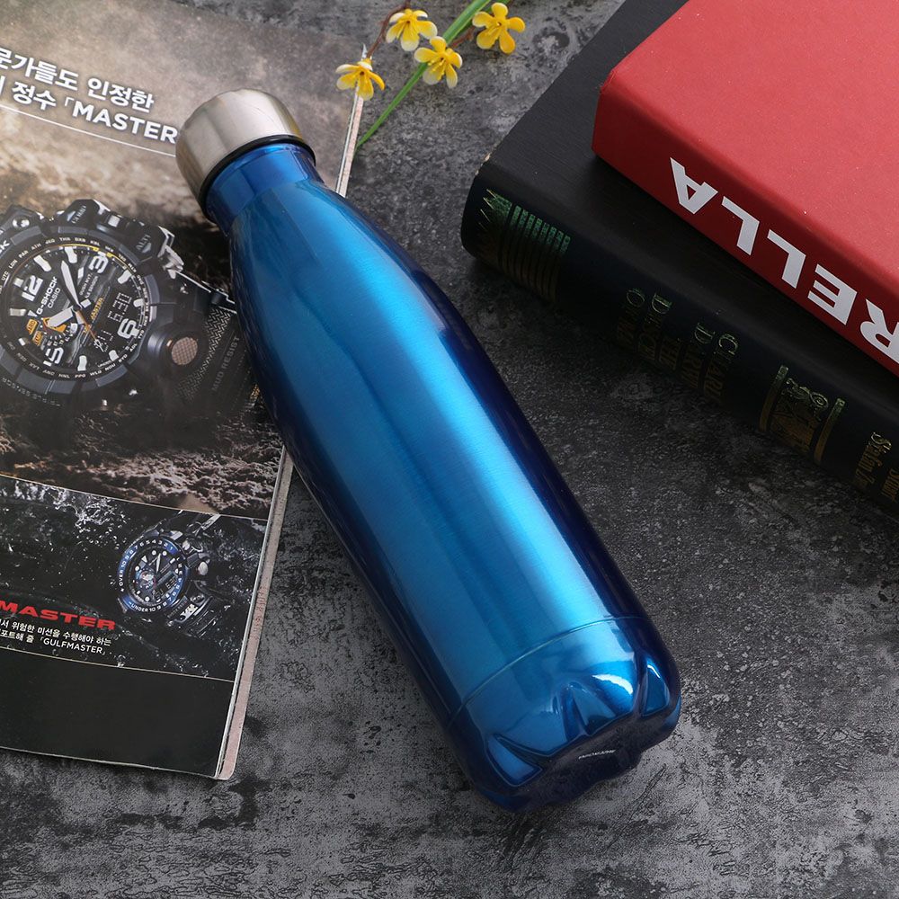 스텐 유광 진공 보온병 500ml 텀블러