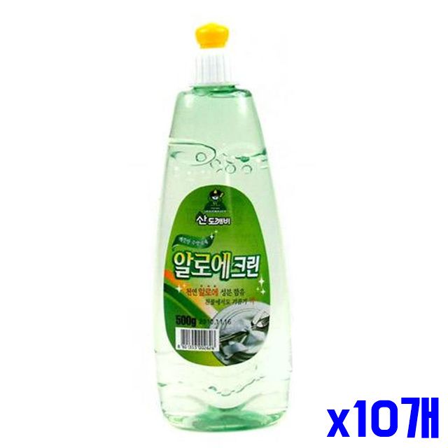 500g x10개 알로에 주방세제 크린 주방용세제