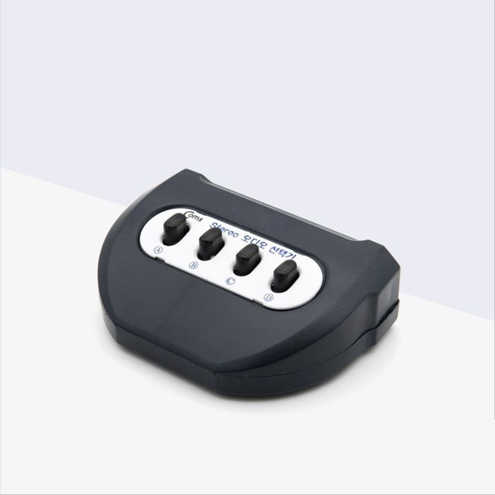 3.5mm 스테레오 선택기 4대1 수동 스위치 Stereo 오