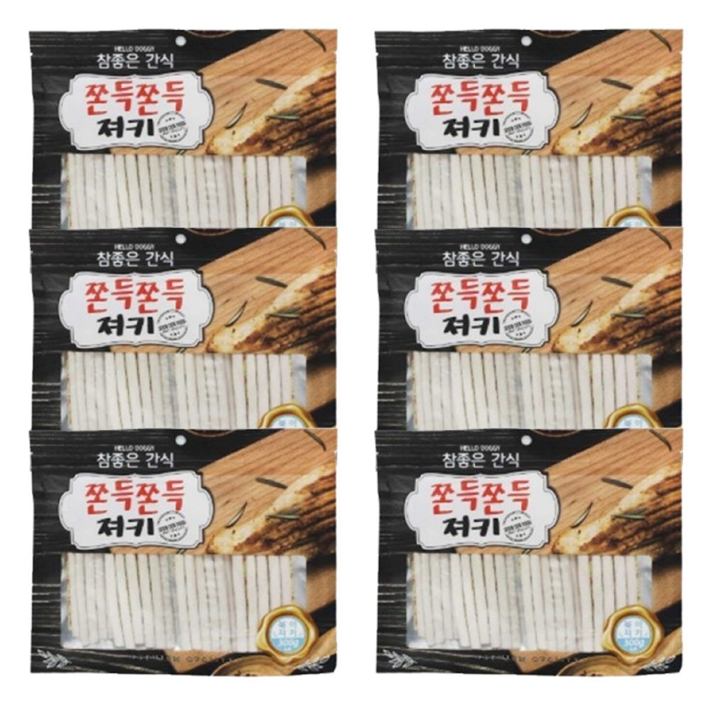 강아지 쫀득 참좋은 일상 북어 져키 300g 6P 육포 간