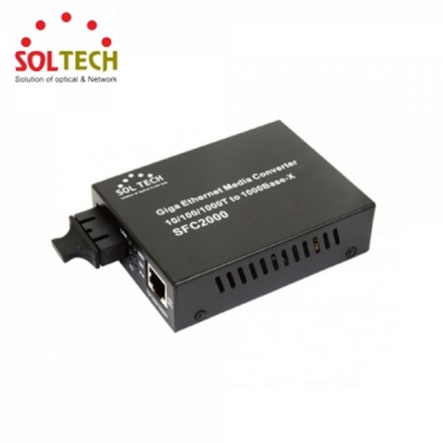 SOLTECH SFC2000-TL40 광컨버터 (1000Mbps/SC/싱글)