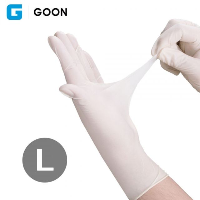 GOON 라텍스 장갑 (식품 다용도) (L) (100매입)