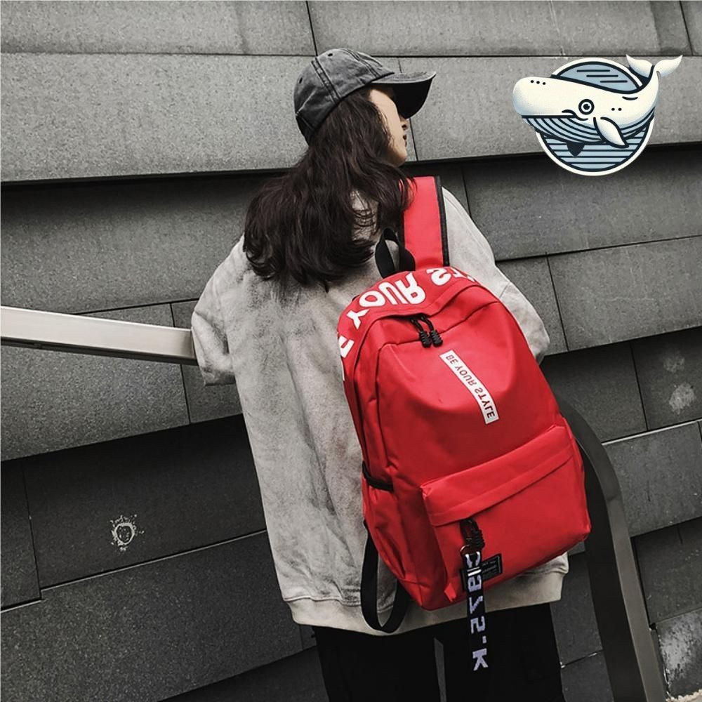 레터링 디자인 다용도 스트랩 백팩 학생용