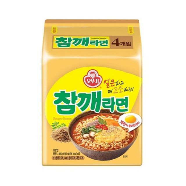 오뚜기 참깨라면멀티 4개입 115g 박스(32개입)