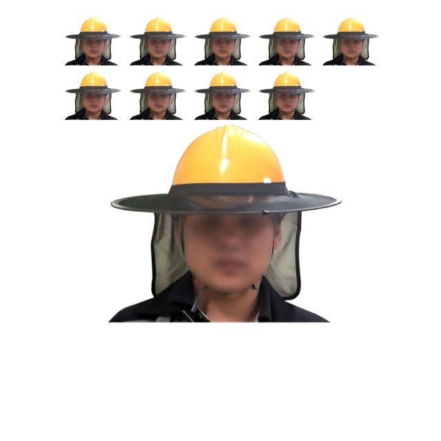 안전모에 부착하여 사용하는 햇빛가리개 X 10개입