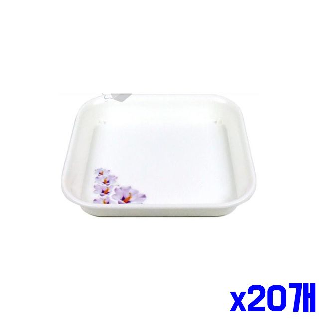 화분받침대 정사각 x20개 화분받침 18.5x18.5x2.8cm