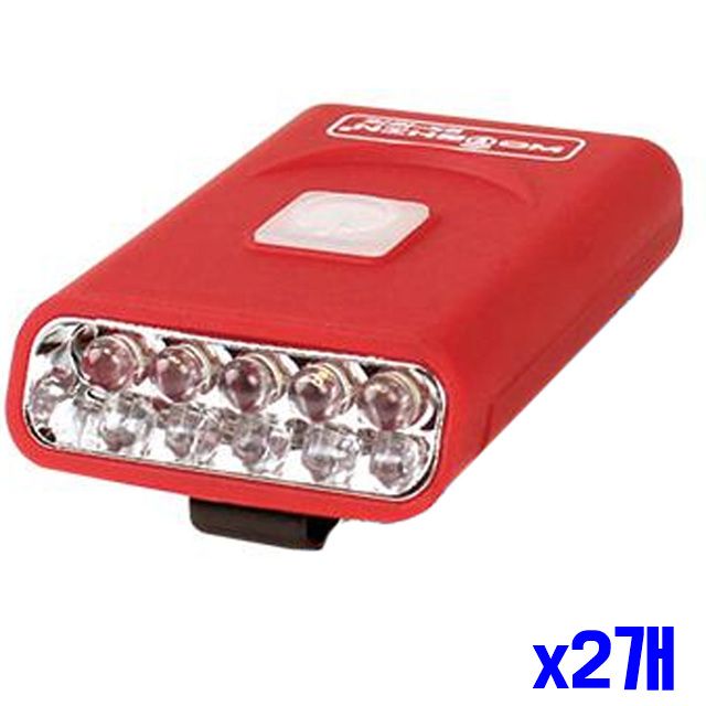 LED x2개 클립형 충전식 모자라이트 LED펜라이트