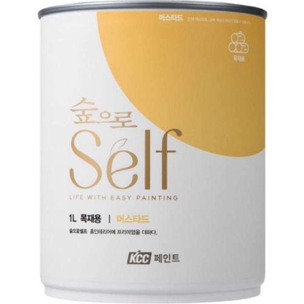 숲으로 목재용 에그쉘 페인트 1L 머스타드