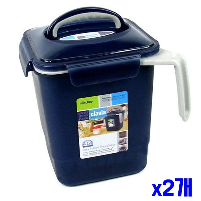4.5L x2개 쓰레기통 손잡이 음식물 싱크대음식물