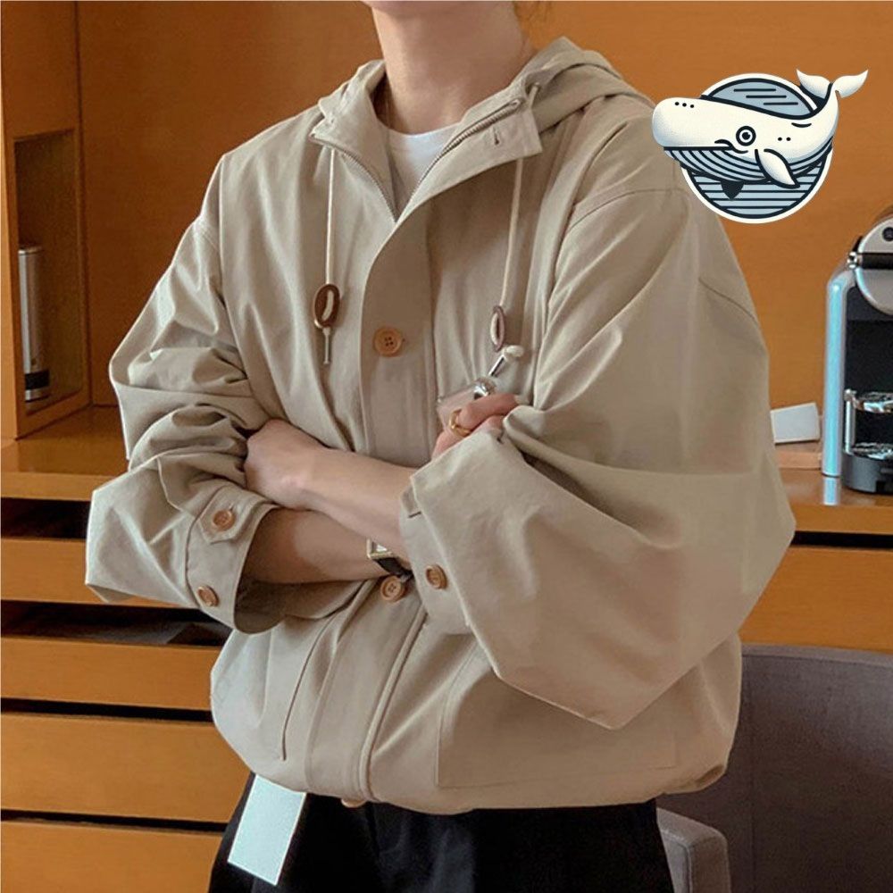 부드러운 간절기 후드 자켓 편안한 여유핏