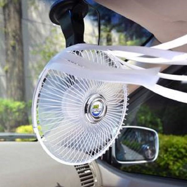 자동차선풍기 에코 유리흡착식 차량용 선풍기 여름