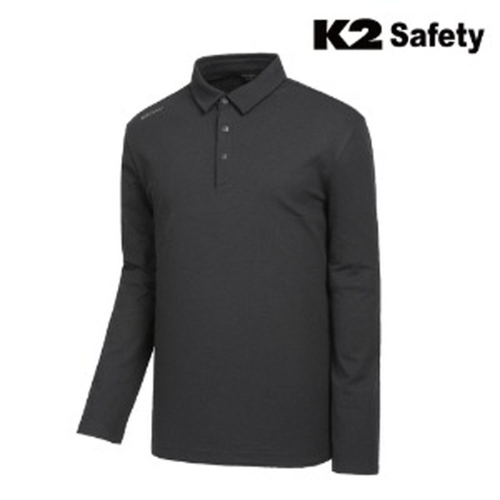 K2 세이프티 TS-F4202 긴팔 티셔츠 블랙 패션 등산복