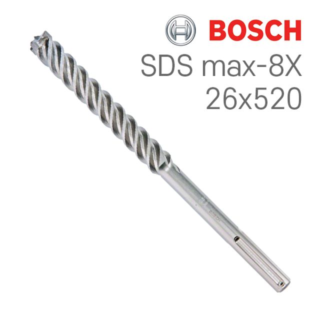 보쉬 SDS max-8X 26x400x520 4날 해머 드릴비트