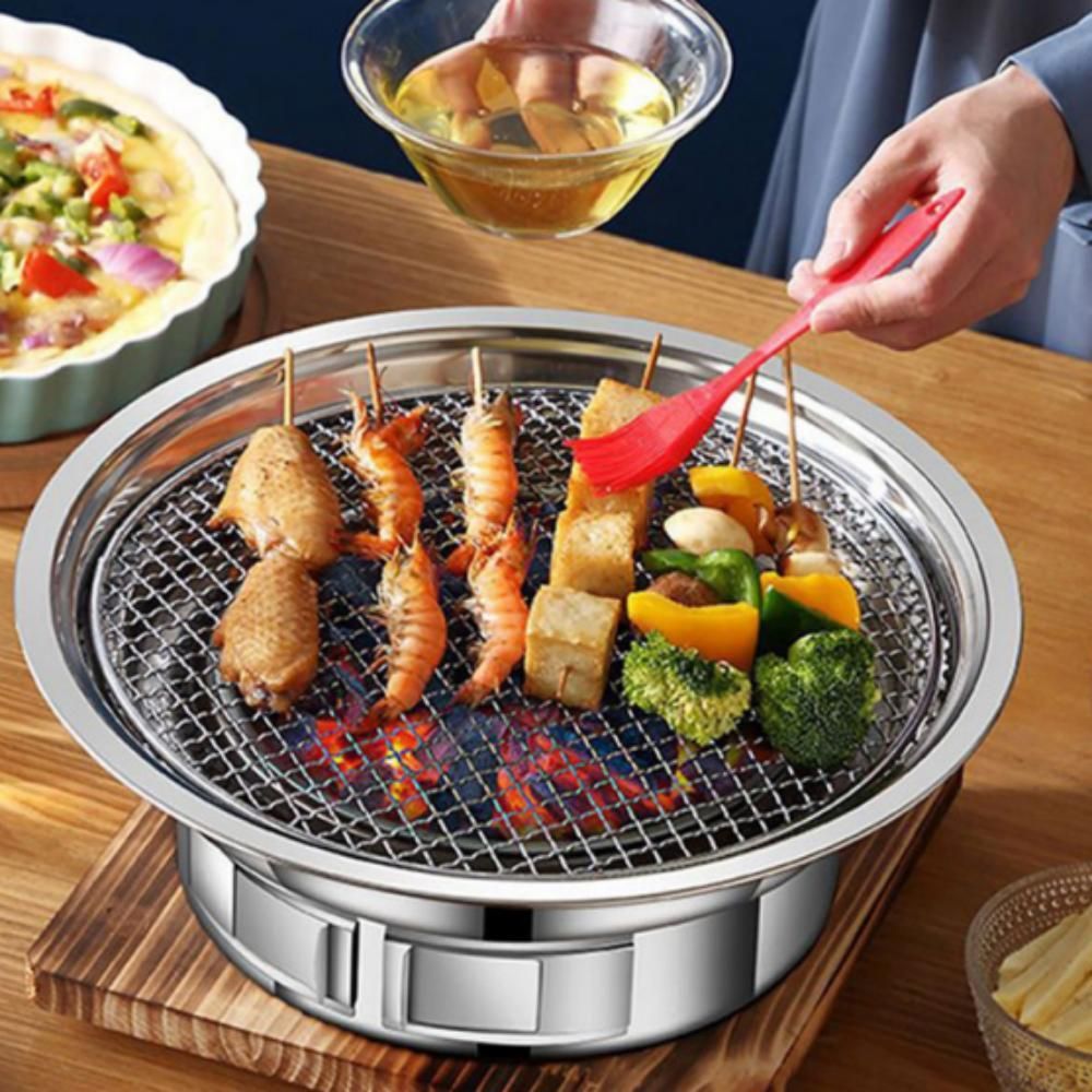 숯불 그릴 화로대 캠핑홀릭 미니 바베큐그릴 스텐 화