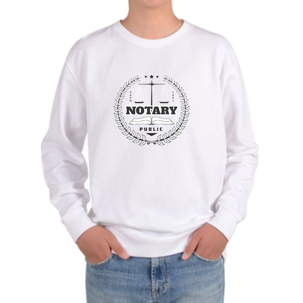 맨투맨 공증 공명정대 NOTARY 천칭 법조 법원 저울