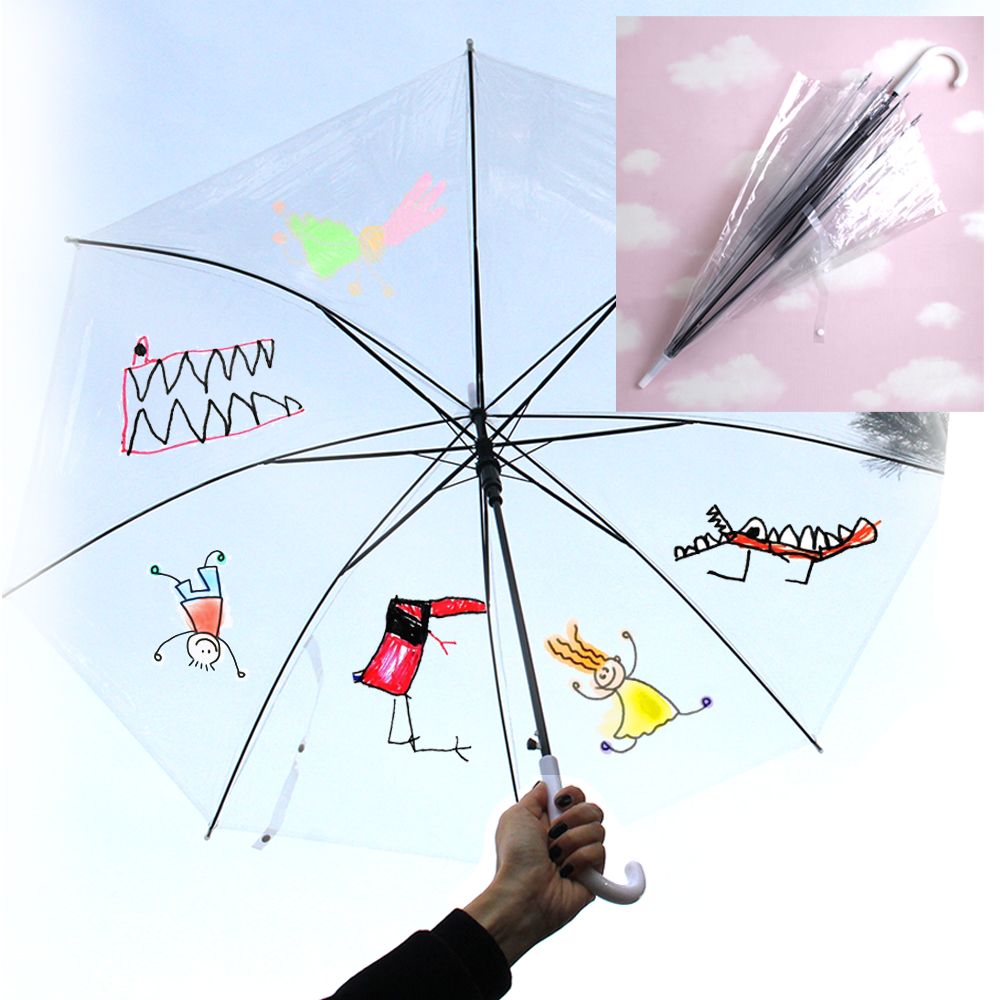 투명우산 그리기우산 투명안전 작품우산 꾸미기-10개