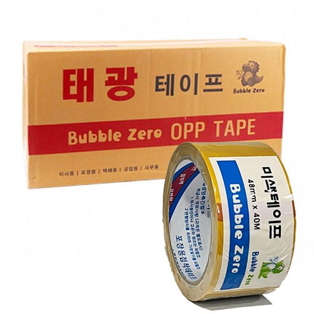 미색 불투명 박스테이프 48mm 40M 1박스 50개입